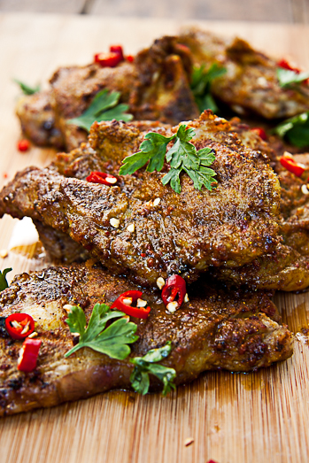 Indian Spiced Lamb Chops with Cucumber salad - Simply Delicious