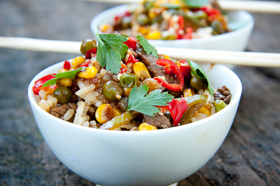 Fried Rice with Beef