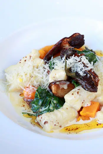 Gnocchi with fried Porcini mushrooms Gnocchi with fried Porcini mushrooms