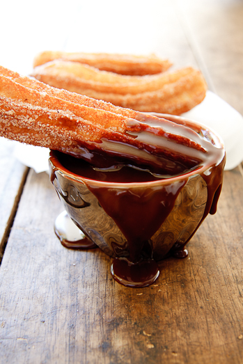 Churros with Chocolate Sauce