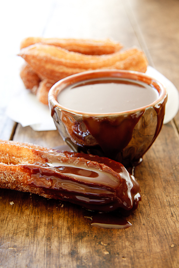 Churros with Chocolate Sauce