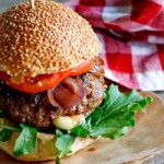 Mozzarella stuffed Burgers