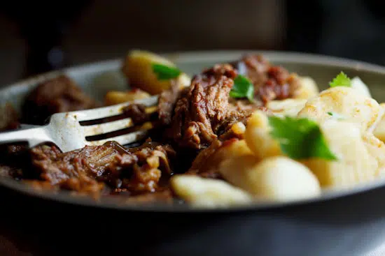 Slow-braised Pork Ragu with Roasted Garlic Gnocchi Slow-braised Pork Ragu with Roasted Garlic Gnocchi