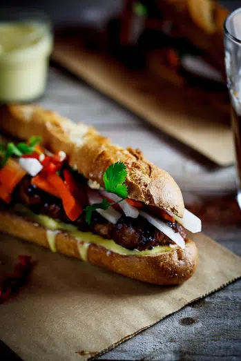Caramelised Pork Bahn Mi Caramelised Pork Bahn Mi
