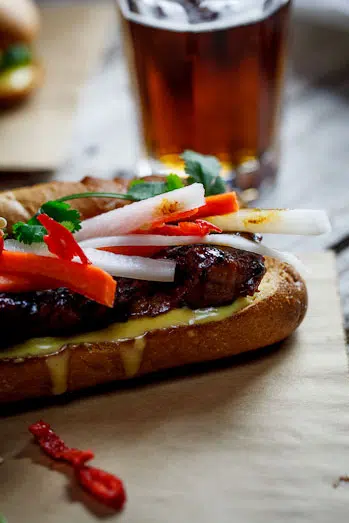 Caramelised Pork Bahn Mi Caramelised Pork Bahn Mi