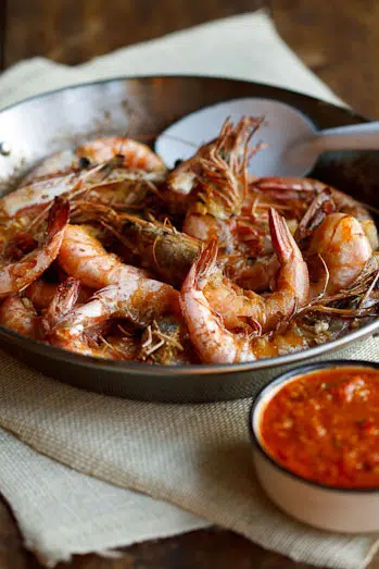 oven-roasted prawns with peri-peri oven-roasted prawns with peri-peri