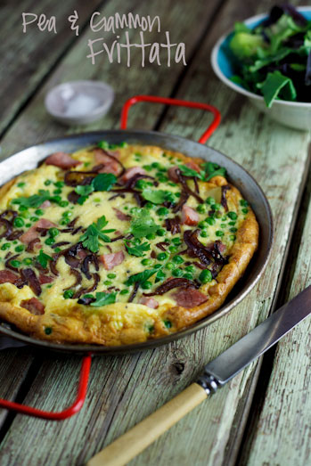 Pea and Gammon Frittata image