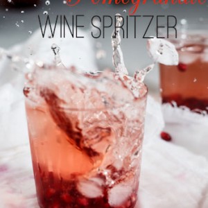 Rosé wine Spritzers with Pomegranate