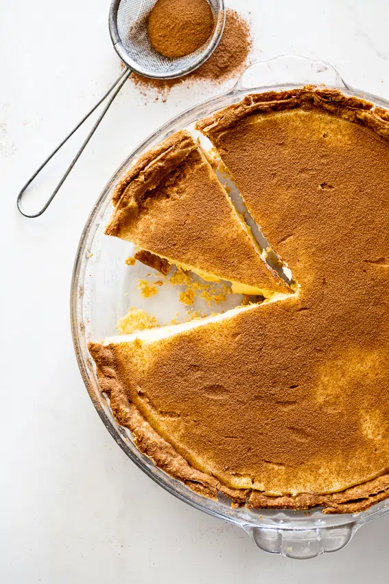 South African milk tart