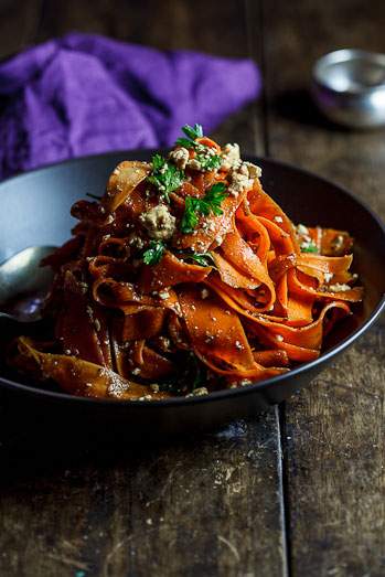 Harissa carrot salad with Feta