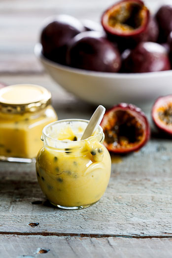 Passion fruit curd