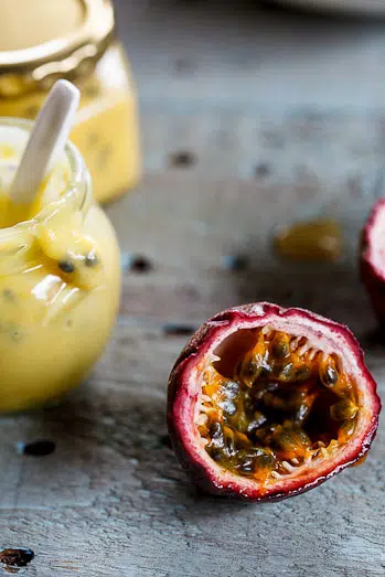 Passion fruit curd