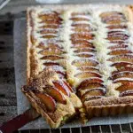 Plum frangipane tart