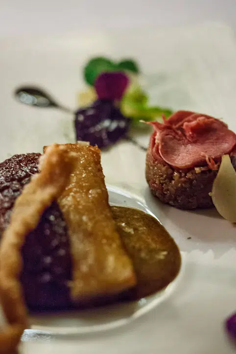 Slow braised pork cheek and belly
