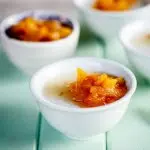 Coconut Panna Cotta with pineapple compote