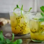 Passionfruit & ginger cocktail