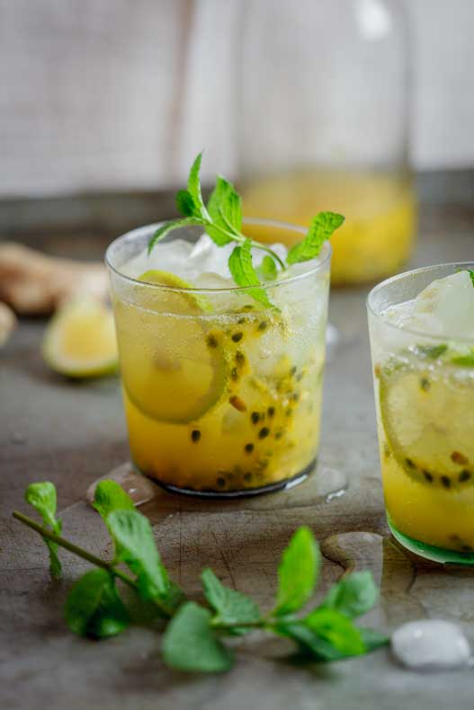 Passionfruit & Ginger cocktail