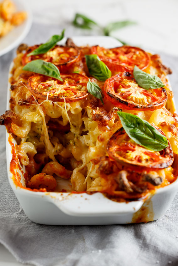 Caprese mac and cheese