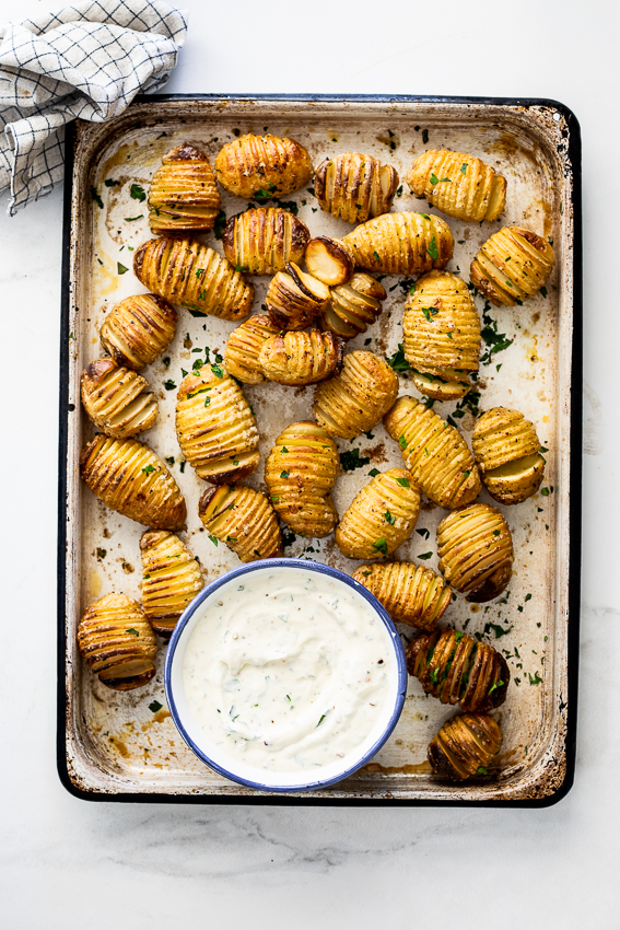 Mini Hasselback Potatoes Recipe