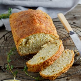 Cheese and herb beer bread