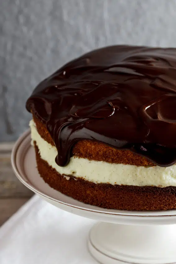 Coconut Boston cream pie