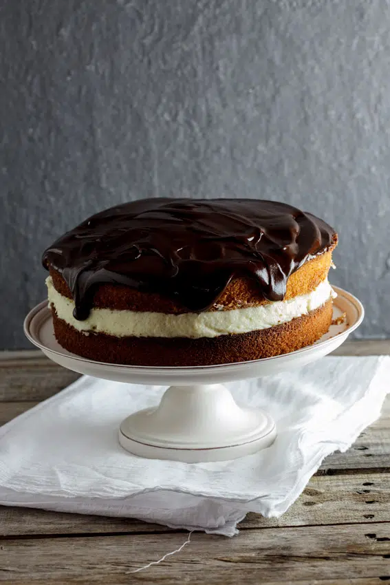 Coconut Boston cream pie