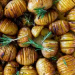 Rosemary butter hasselback potatoes