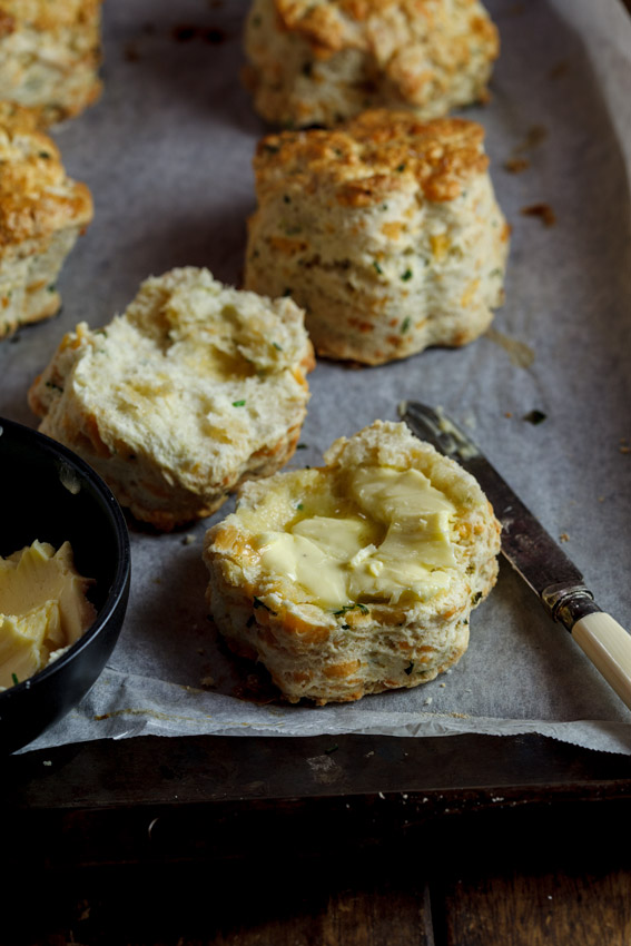 Cheese & chive scones