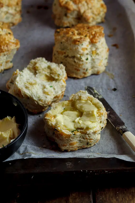 Cheese & chive scones