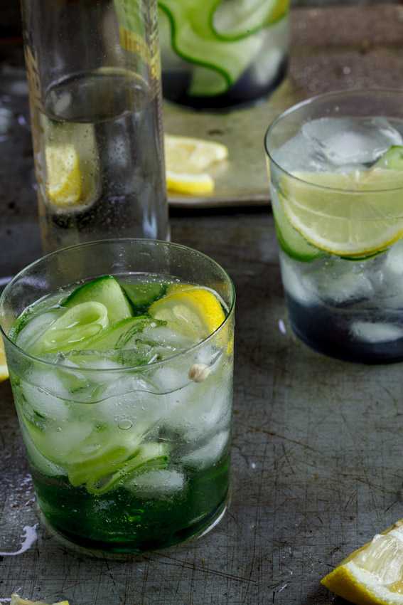 Gin & tonic with cucumber