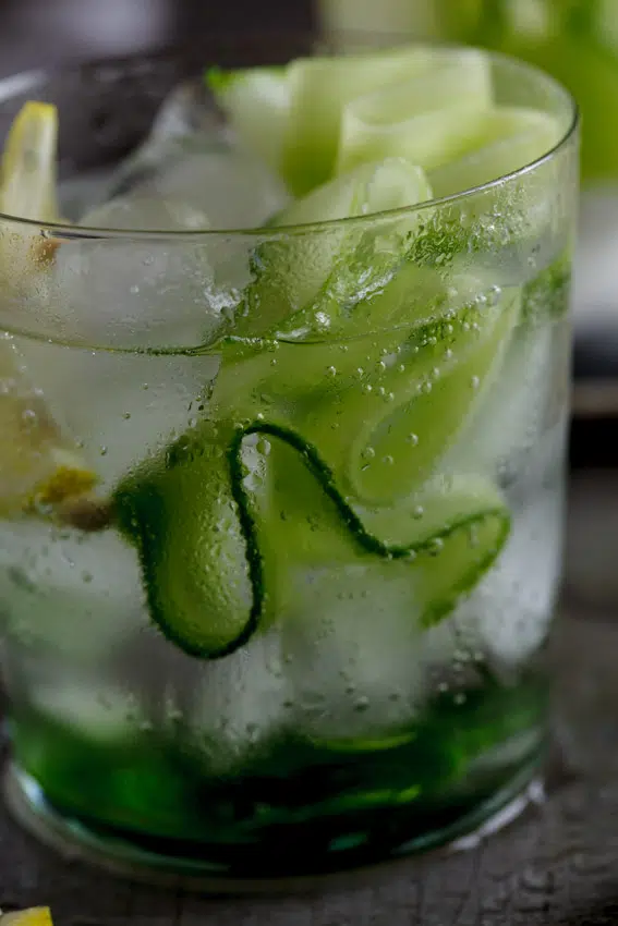 Gin & tonic with cucumber