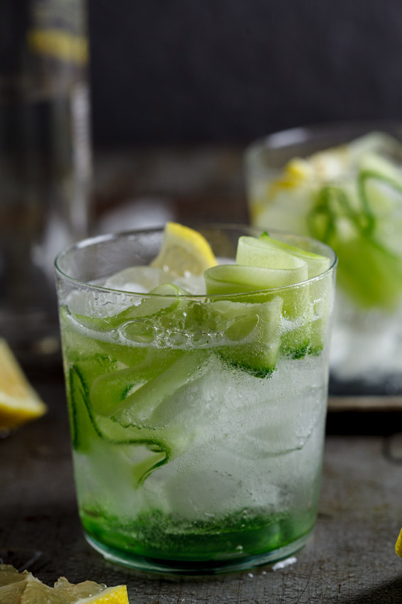 Gin & tonic with cucumber