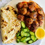Harissa lamb meatballs