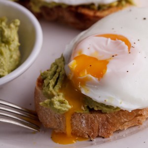Easy poached egg and avo toast