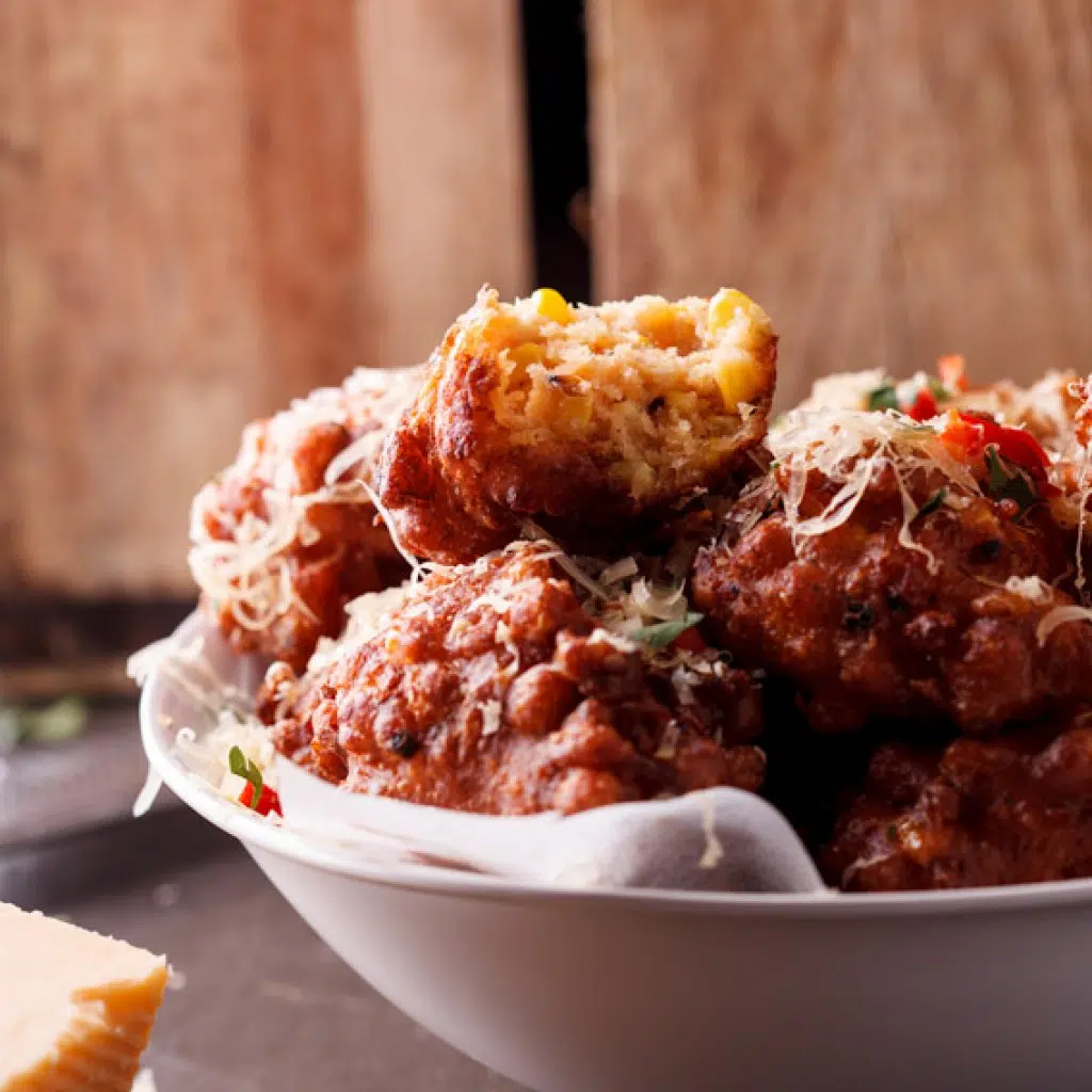 Jalapeño corn fritters