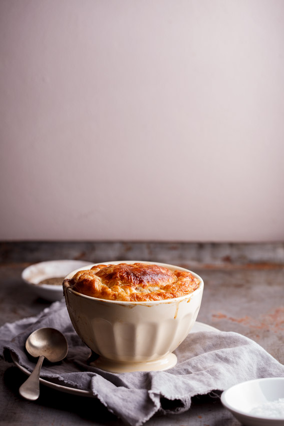 Creamy mushroom pot pie