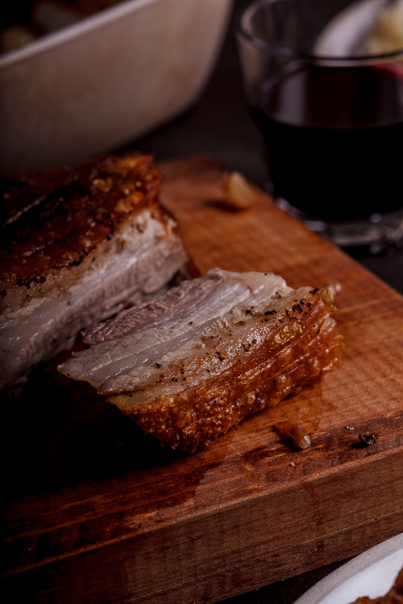 Salt and pepper pork belly with perfect crispy crackling - Simply Delicious