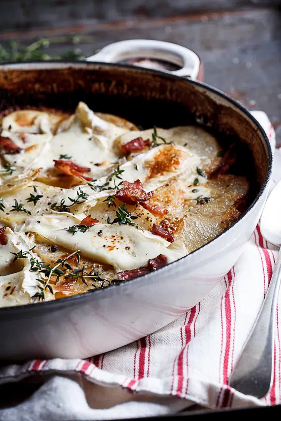 Bacon and brie potato bake