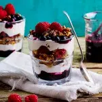 Low carb berry breakfast parfaits