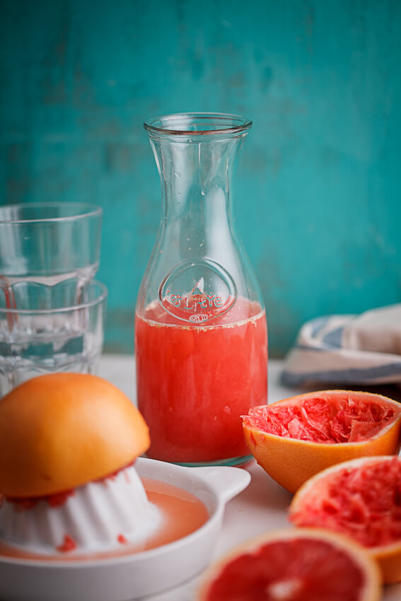 Fresh grapefruit and ginger paloma