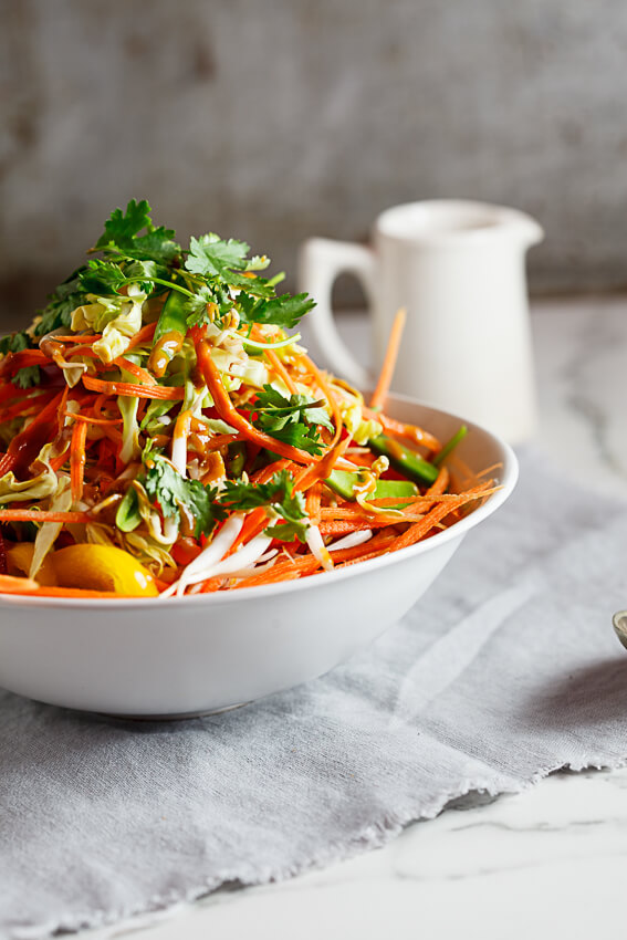 Shredded Thai chicken salad - Simply Delicious