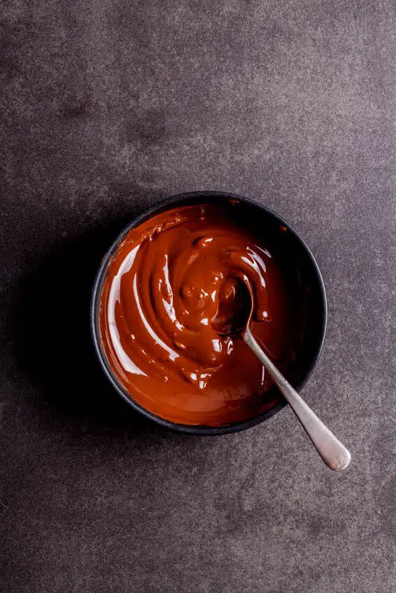 Melted salted dark chocolate Melted Salted dark chocolate