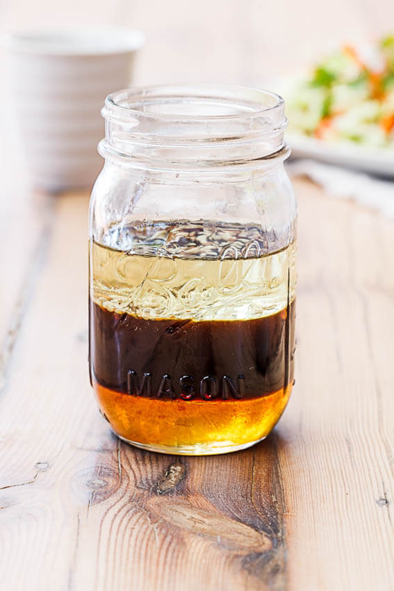 Soy, honey and sesame salad dressing