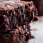 Triple chocolate coconut brownies