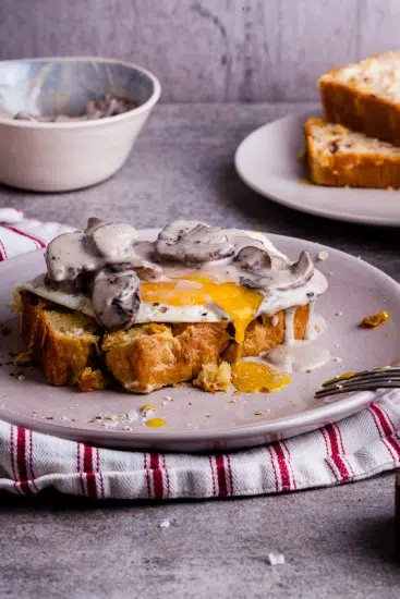 Bacon corn bread breakfast