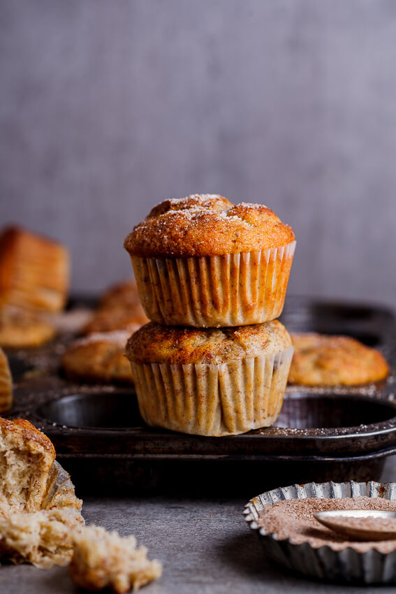 Banana, date and pecan muffins