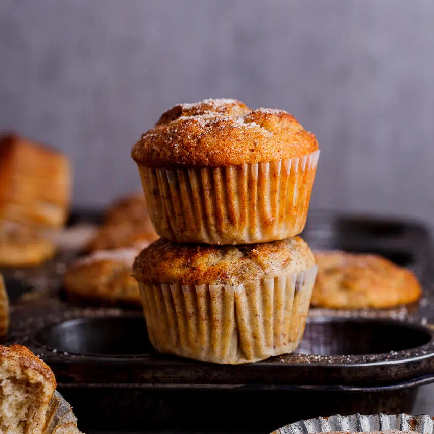 Banana, date and pecan muffins