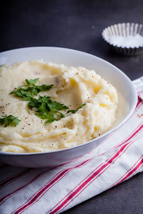 Garlic parmesan mashed potatoes