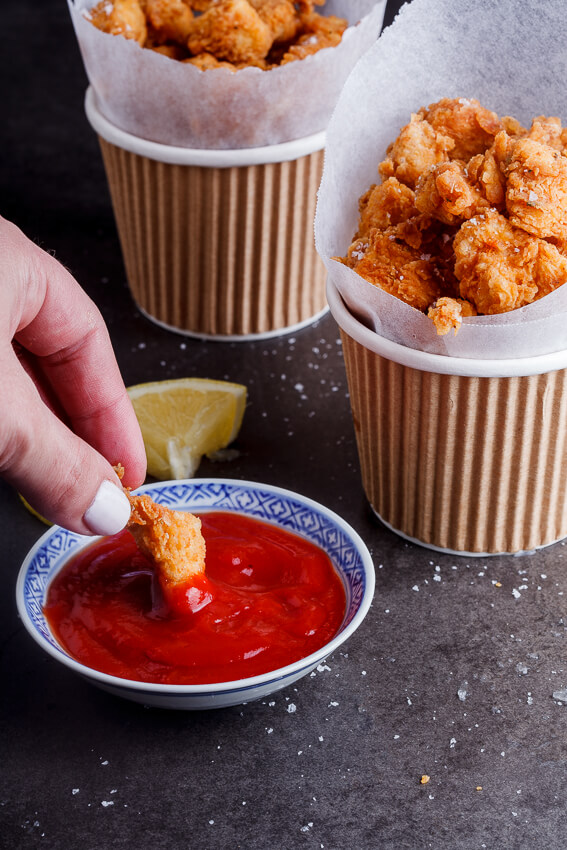 Crispy chicken pops