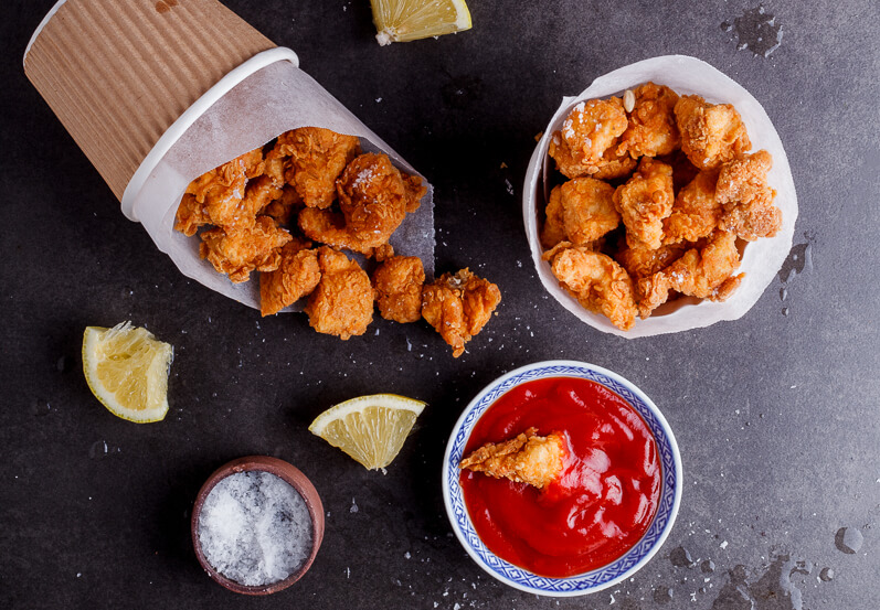 Crispy chicken pops - Simply Delicious